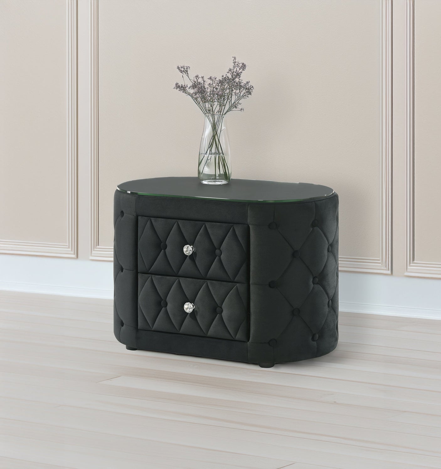 Voltare Night Stand Black