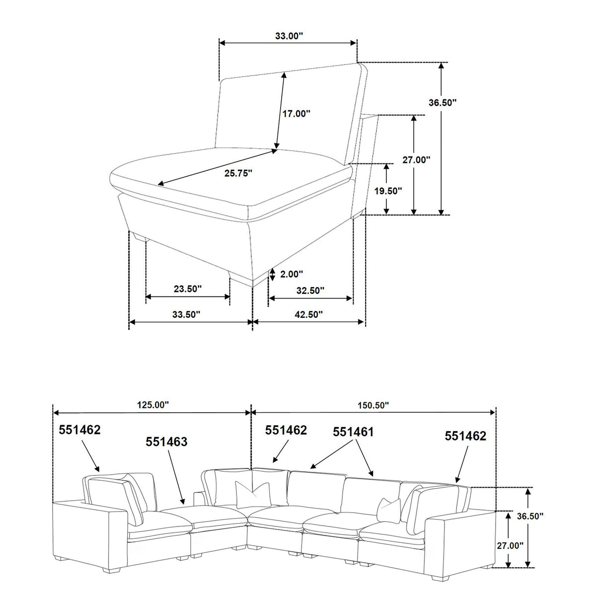 Lakeview Modular Sectionals