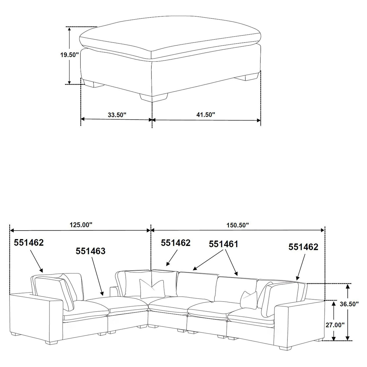 Lakeview Modular Sectionals