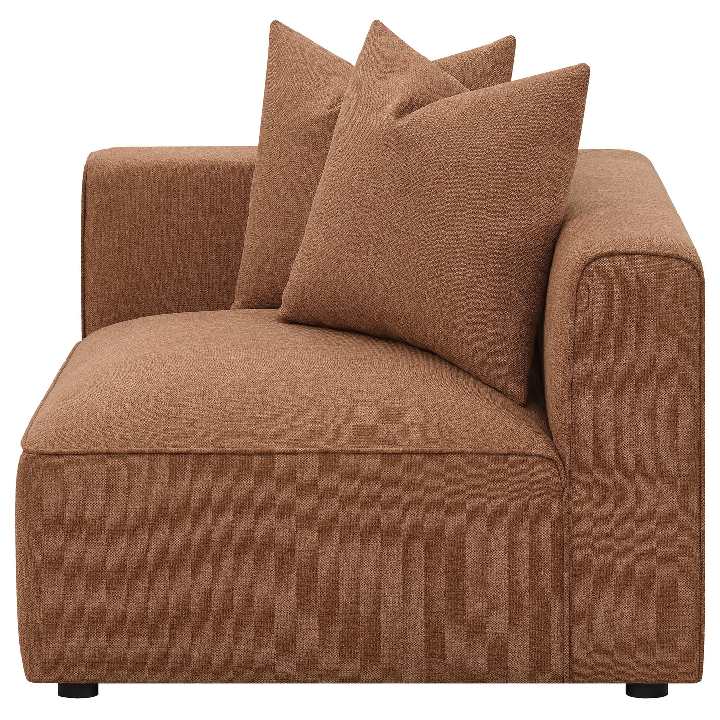 Jennifer Upholstered Corner Chair Grey