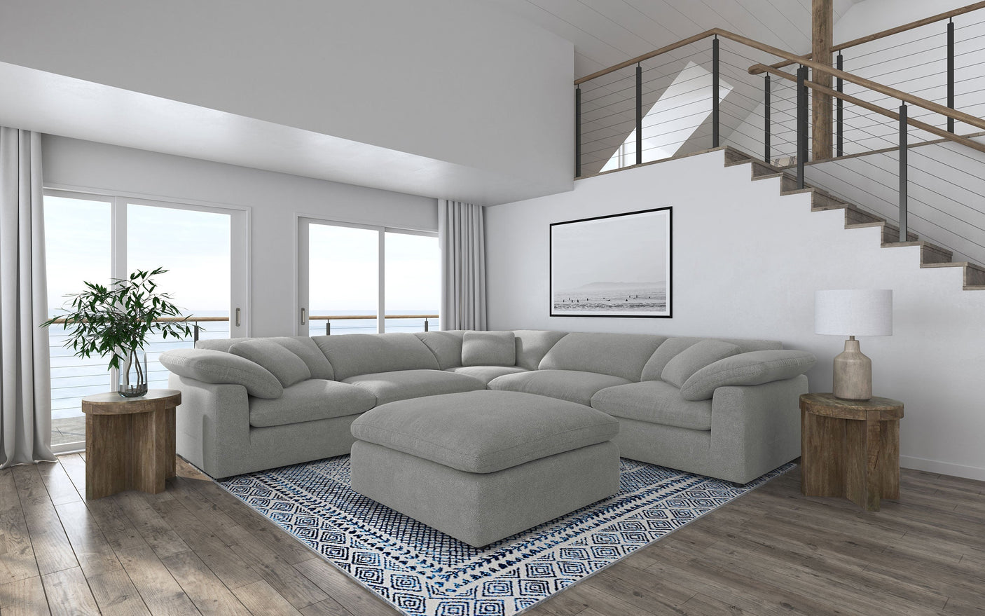 Raleigh Boucle Upholstered Modular Sectional