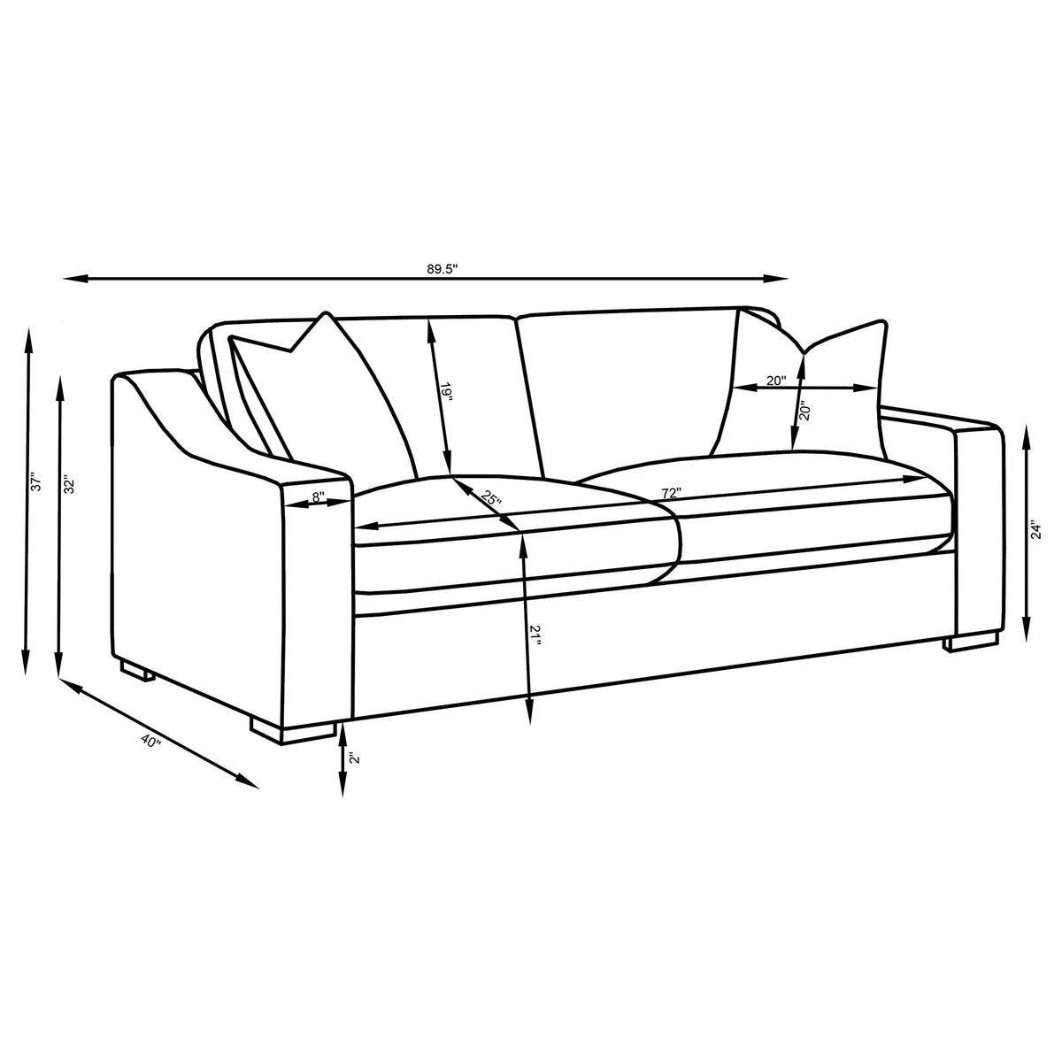 Ashlyn Stationary Sofa Sets