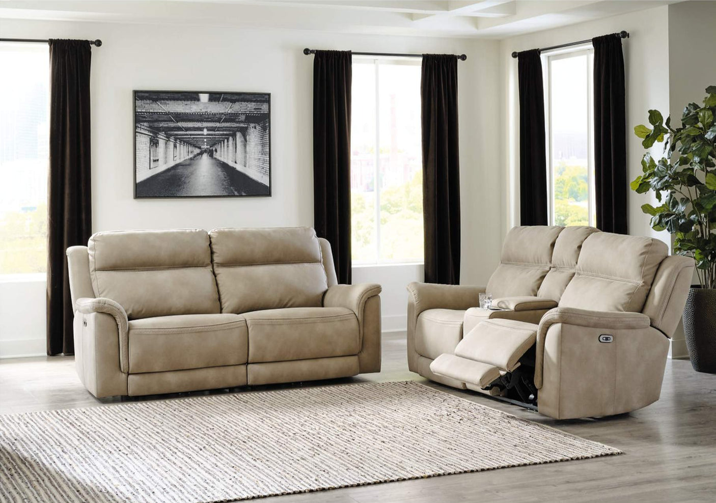 Pella Power Reclining Sofa & Loveseat