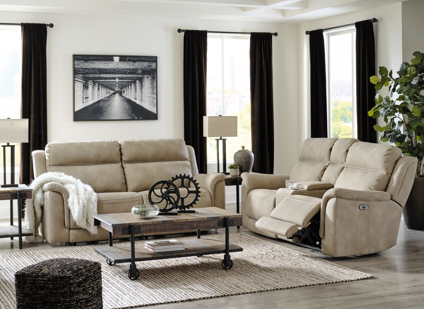 Pella Power Reclining Sofa & Loveseat