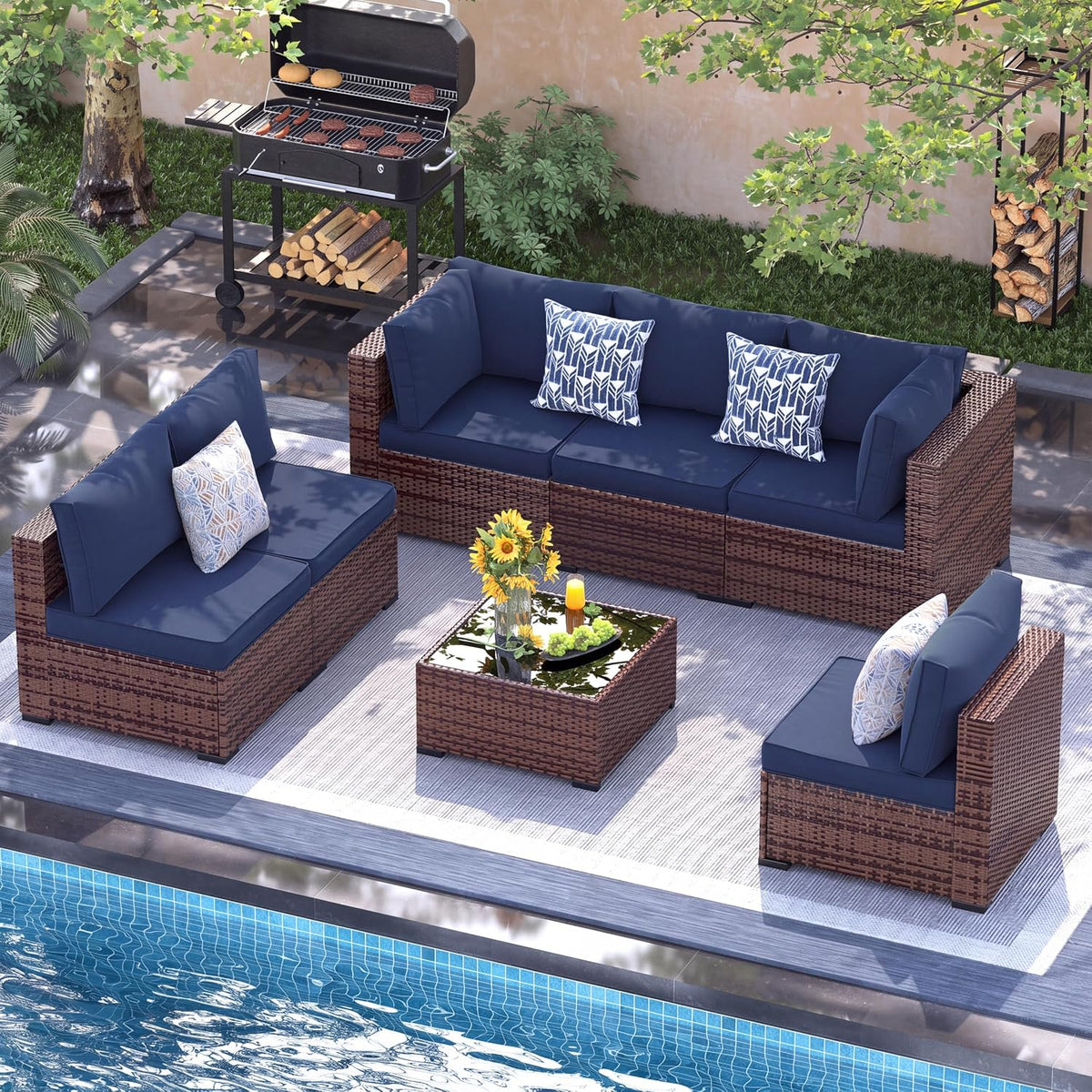 Lou 7pc Patio Set