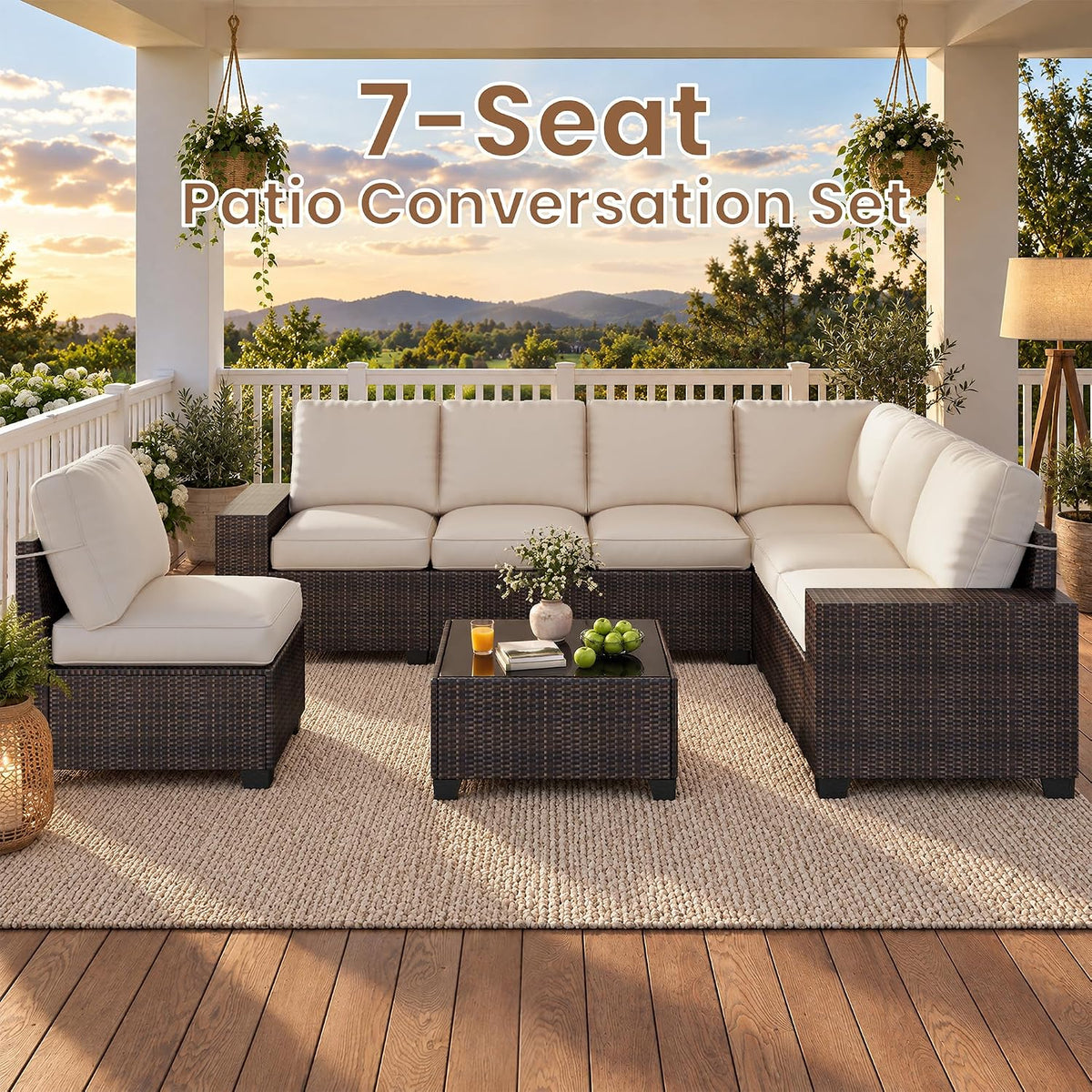 Dwight 8pc Patio Sectional