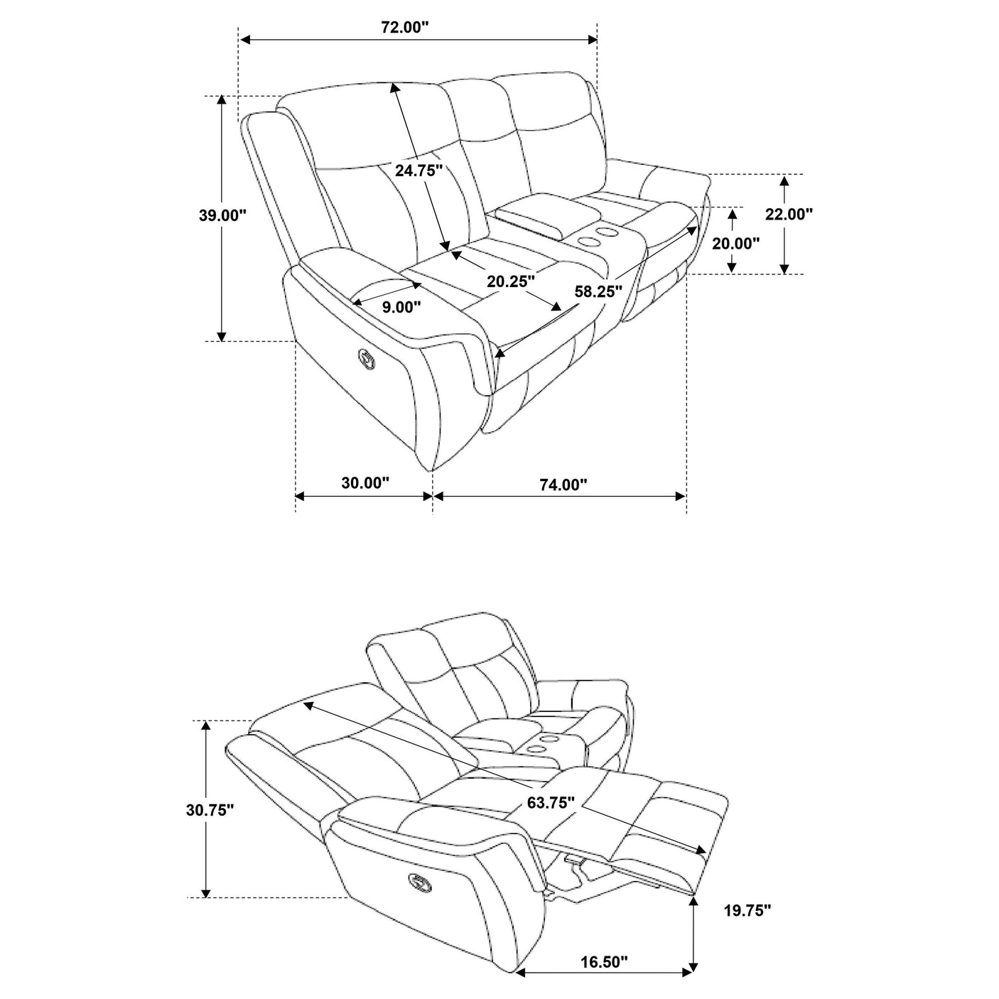 Lawrence Reclining Loveseats
