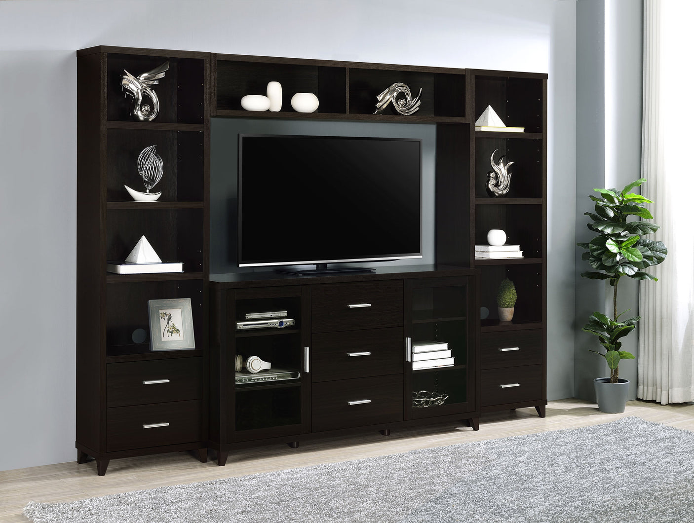 Lewes Bridge with 2 Encased Storage Compartments Cappuccino
