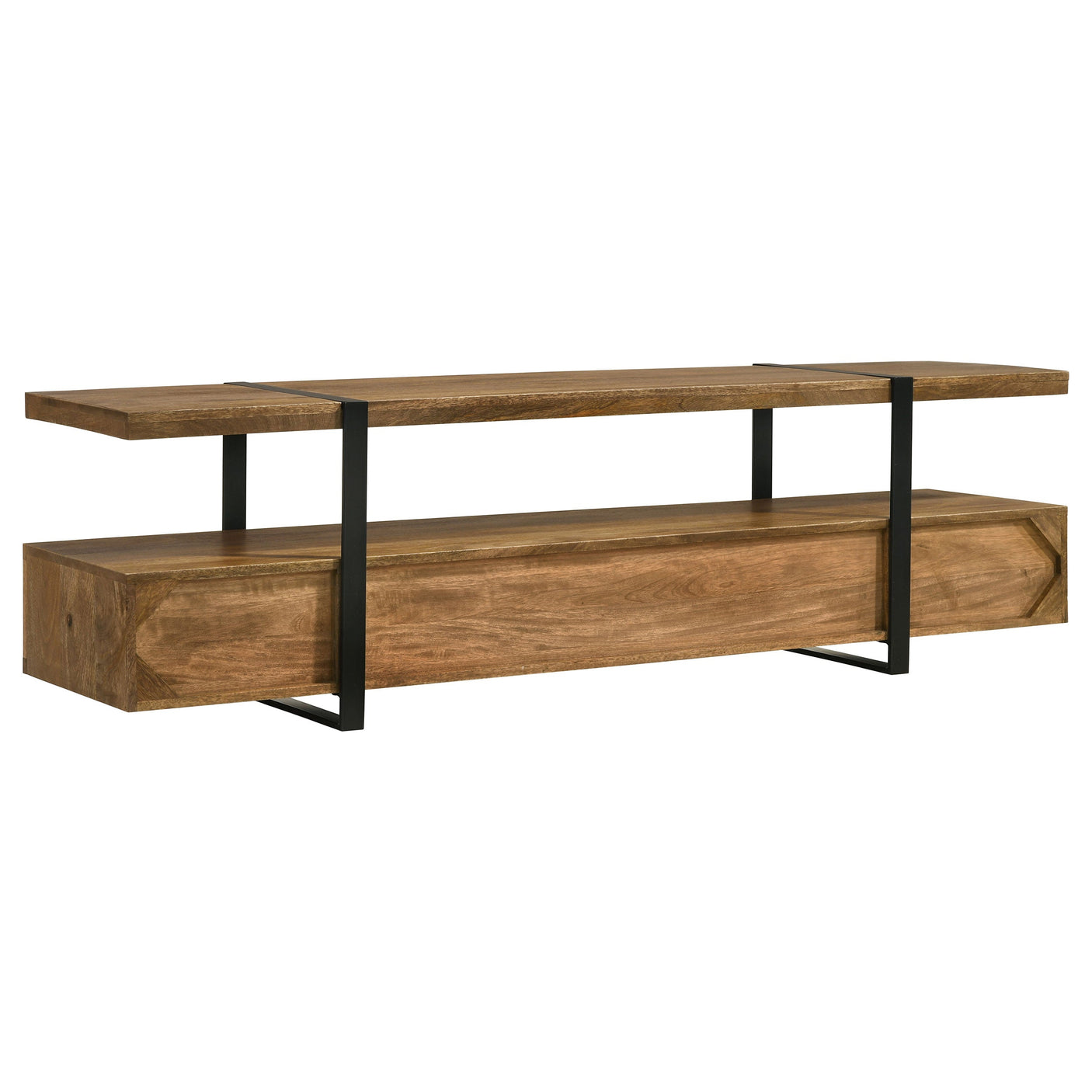 Otto 5-drawer Mango Wood 70-inch TV Stand Media Console Brown