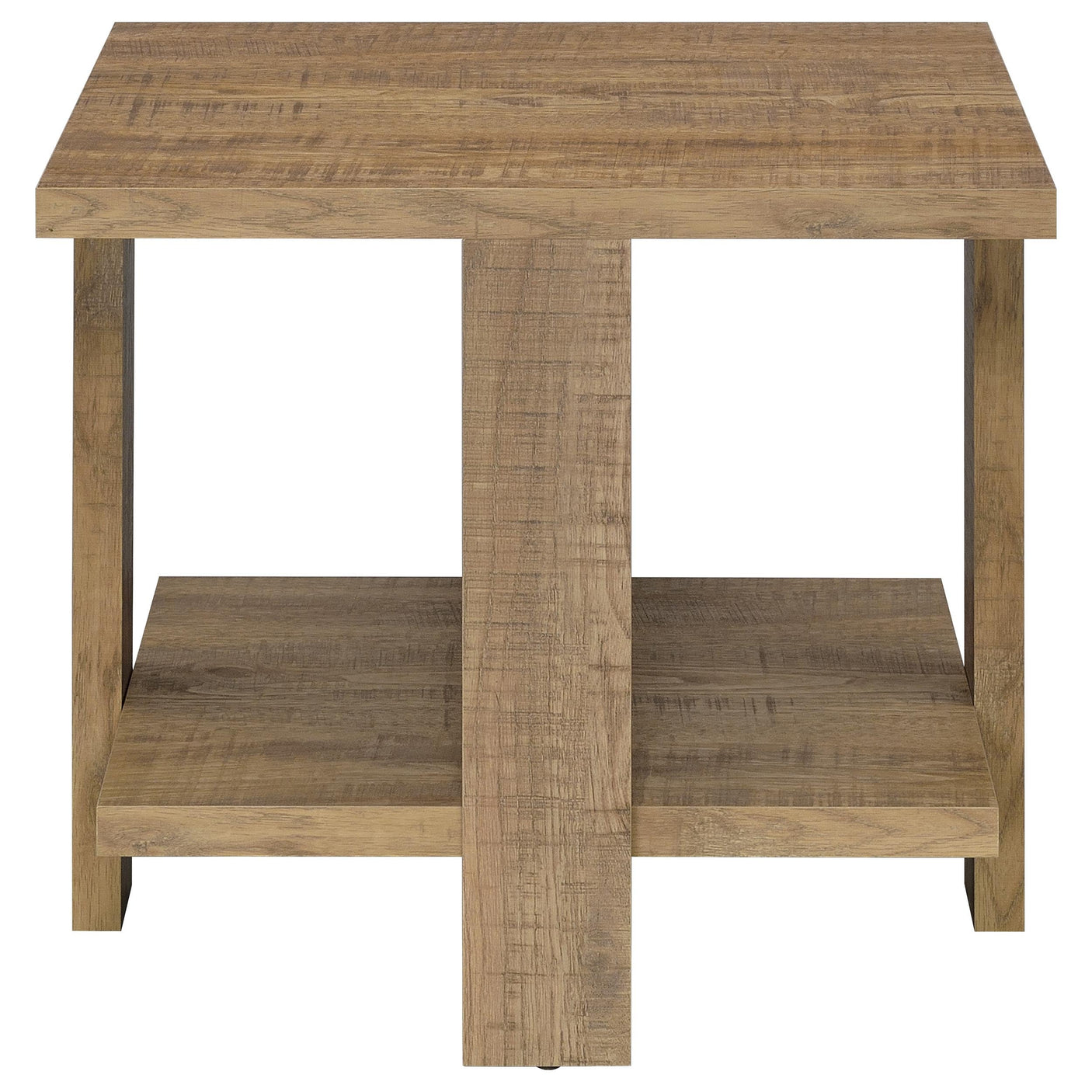 Dawn Round Coffee and End Table Set Mango Brown