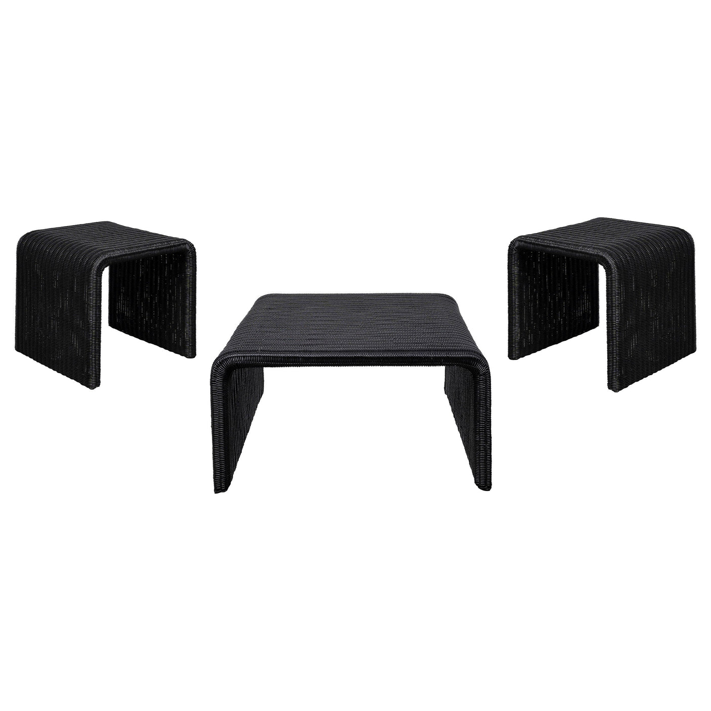 Cahya Rattan Coffee and End Table Set