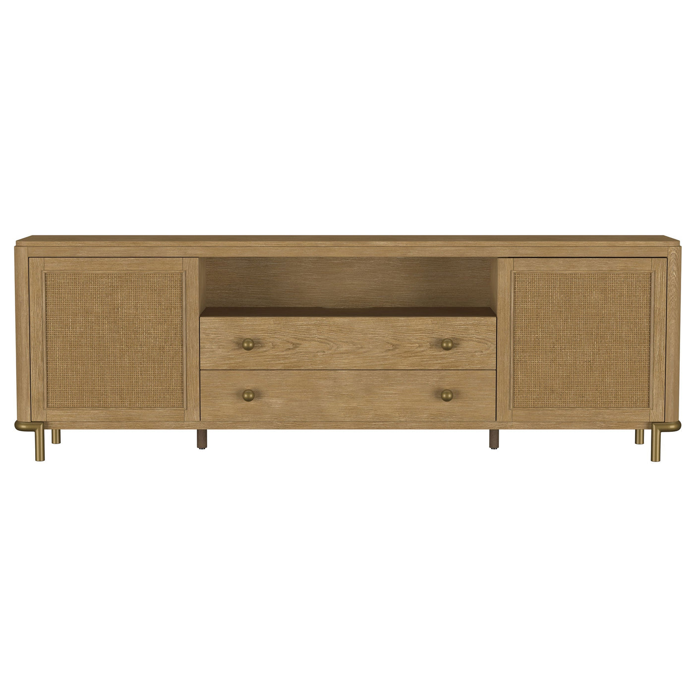 Arini Rattan Cane 2-door TV Stand Media Console