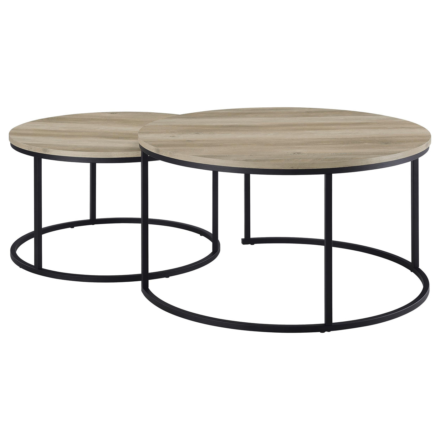 Lainey Round Faux Marble Nesting Coffee Table