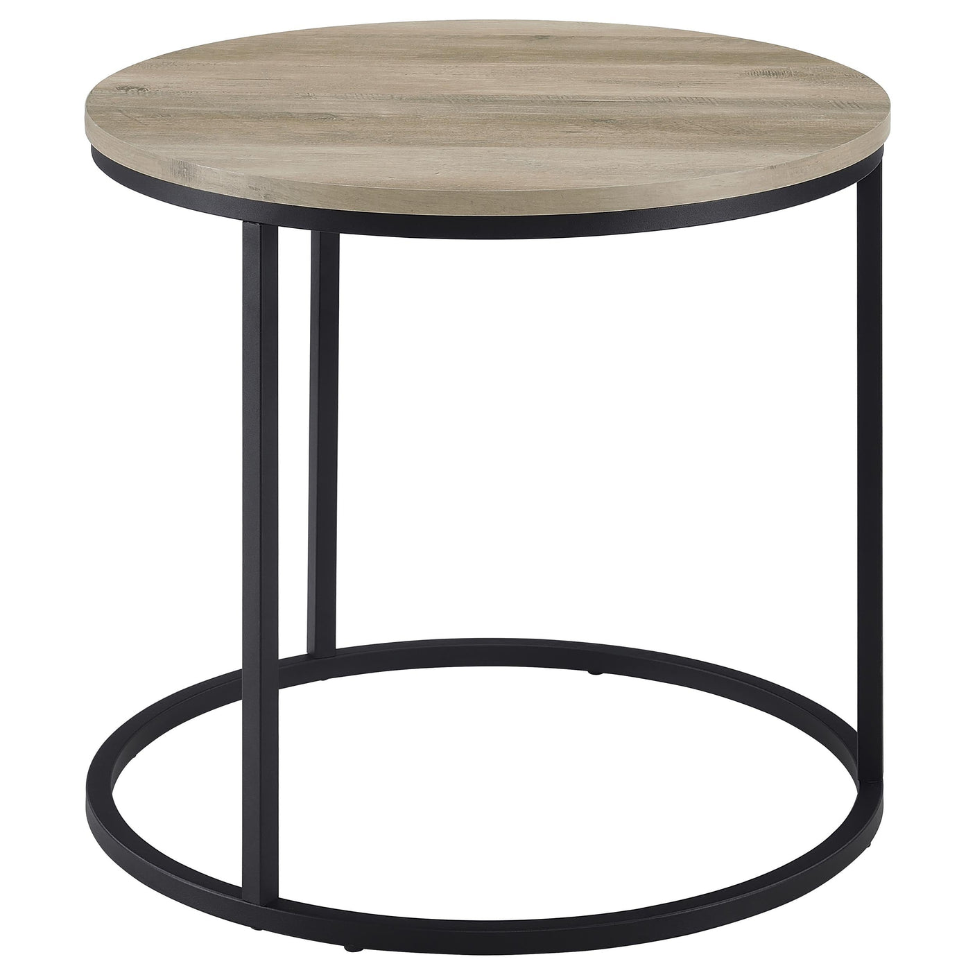 Lainey Round Faux Marble Side End Table