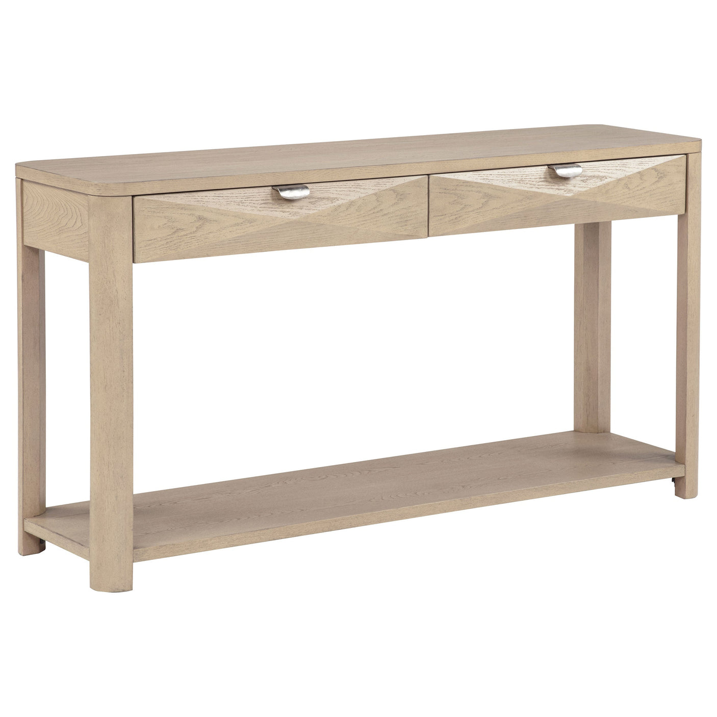 Marcelo Sofa Console Table with 2 Drawers and Shelf