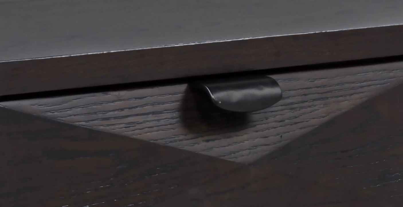 Marcelo Wood End Table with Drawer and Shelf Light Elm