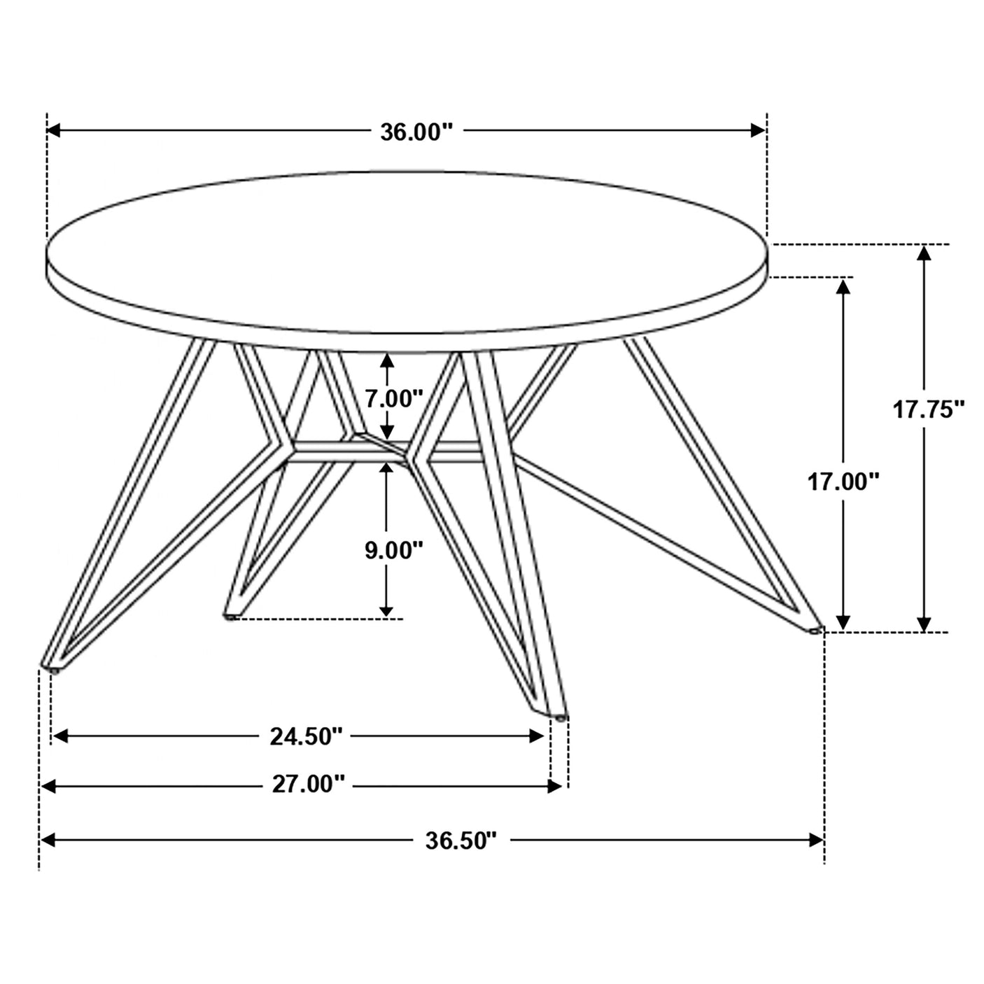 Hadi Round SmartTop Coffee and End Table Set Cement