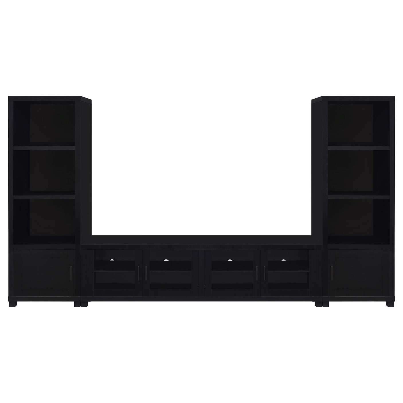 Jupiter 3-piece Entertainment Center 79-inch TV Stand Black