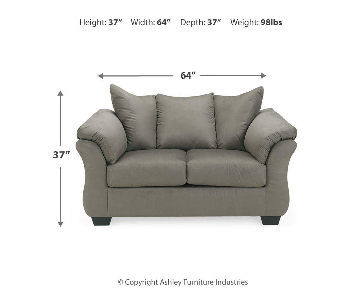 Darcy Stationary Loveseats