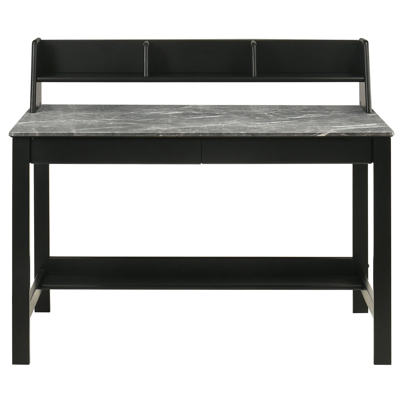 Besler 47-inch SmartTop Writing Desk with Shelf Cement and Natural
