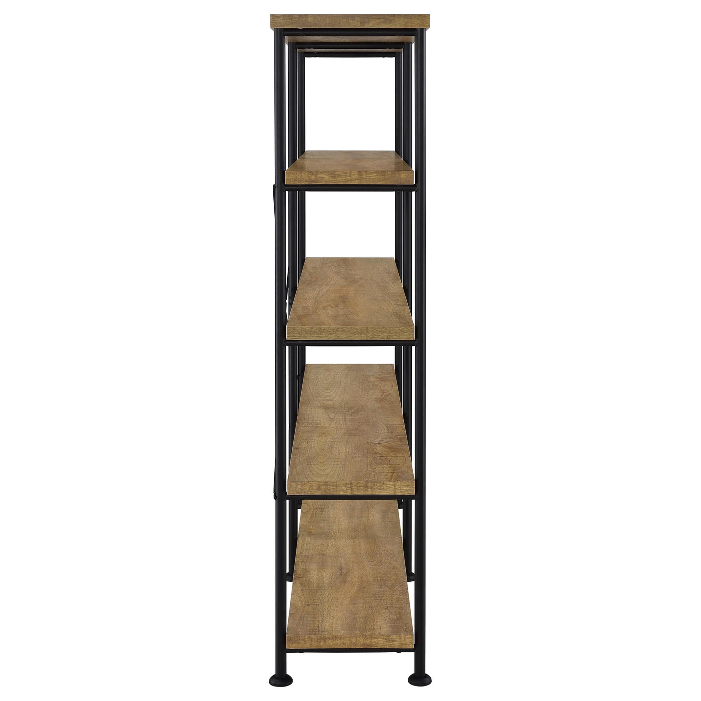 Analiese 63-inch 4-shelf Double Bookshelf Mango
