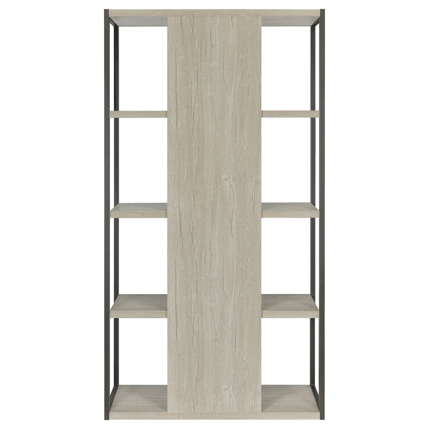 Loomis 72-inch 4-shelf Bookshelf Whitewashed Grey