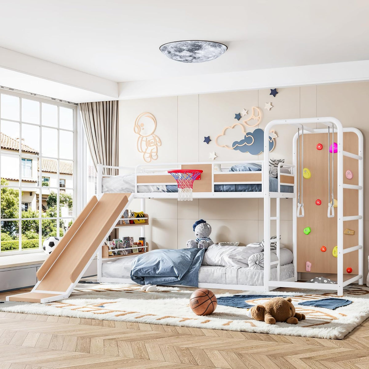Sports Loft Bunk Bed - White