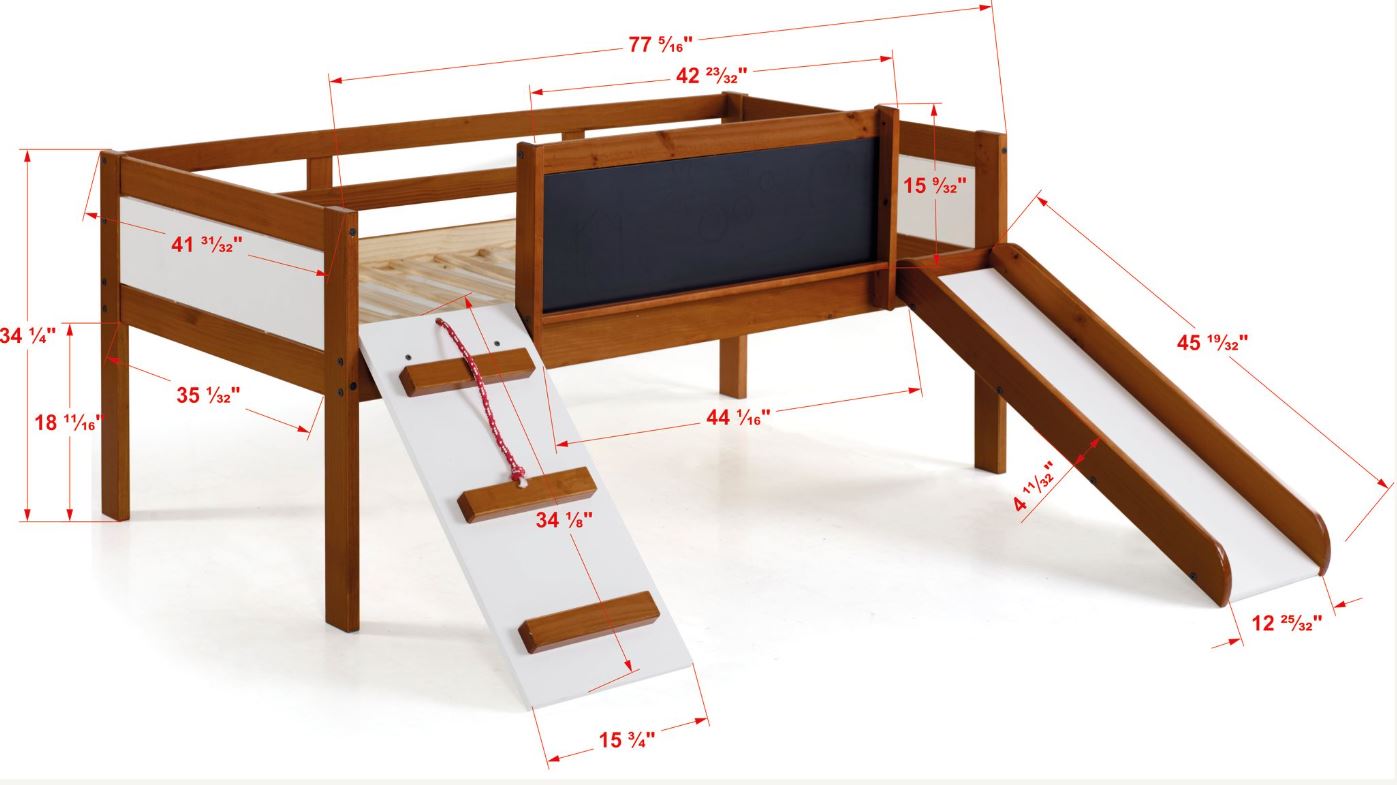 Junior Loft Bed w/ Slide
