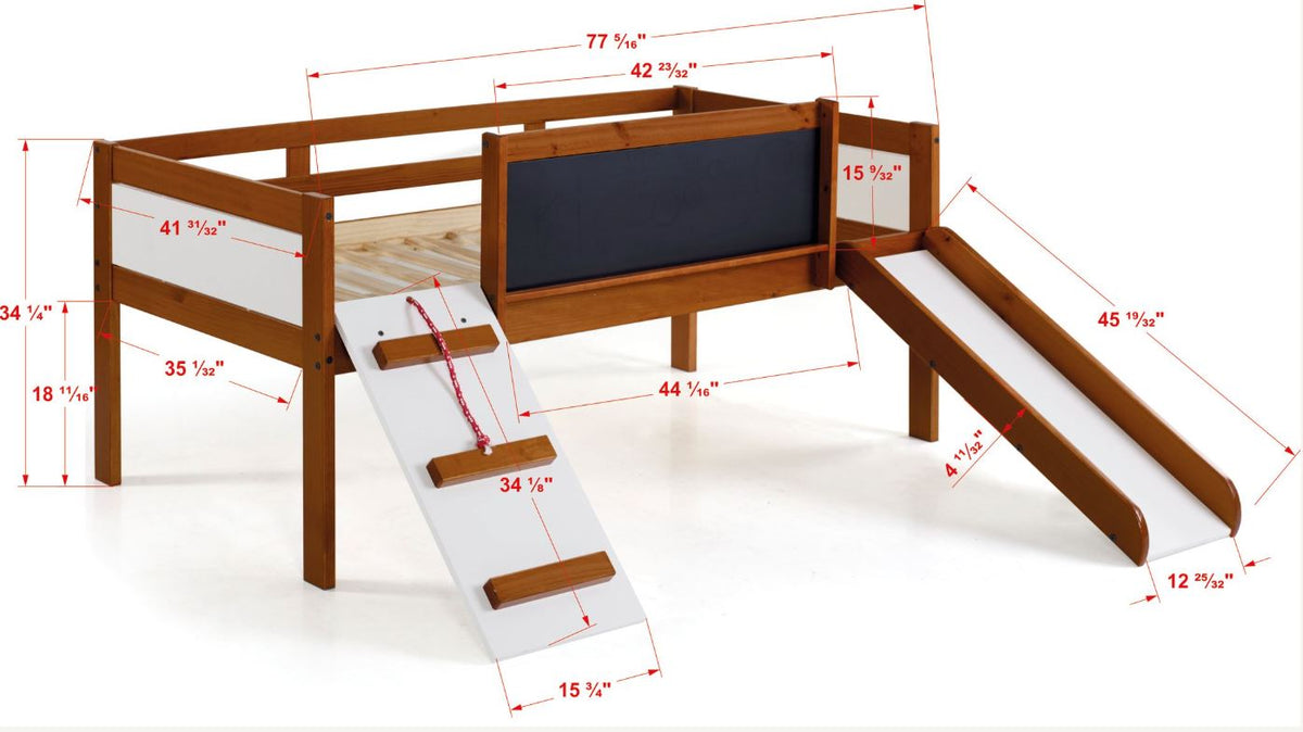 Junior Loft Bed w/ Slide