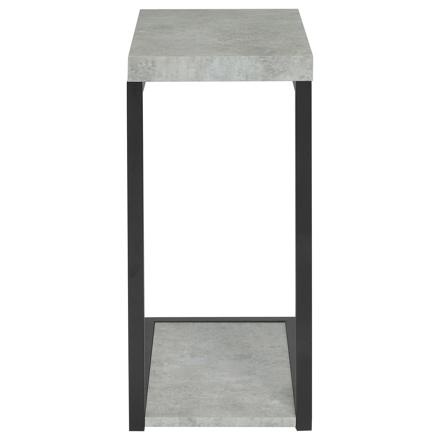 Beck Engineered Wood C-Shape Sofa Side Table