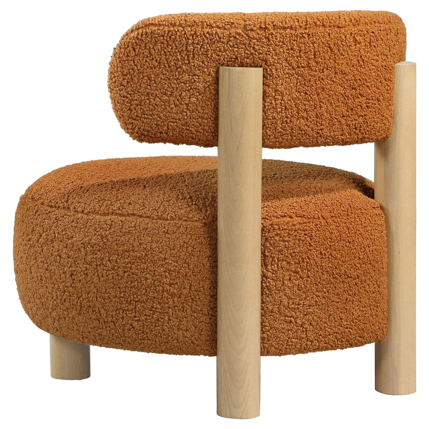 Zonie Boucle Upholstered Back Accent Chair