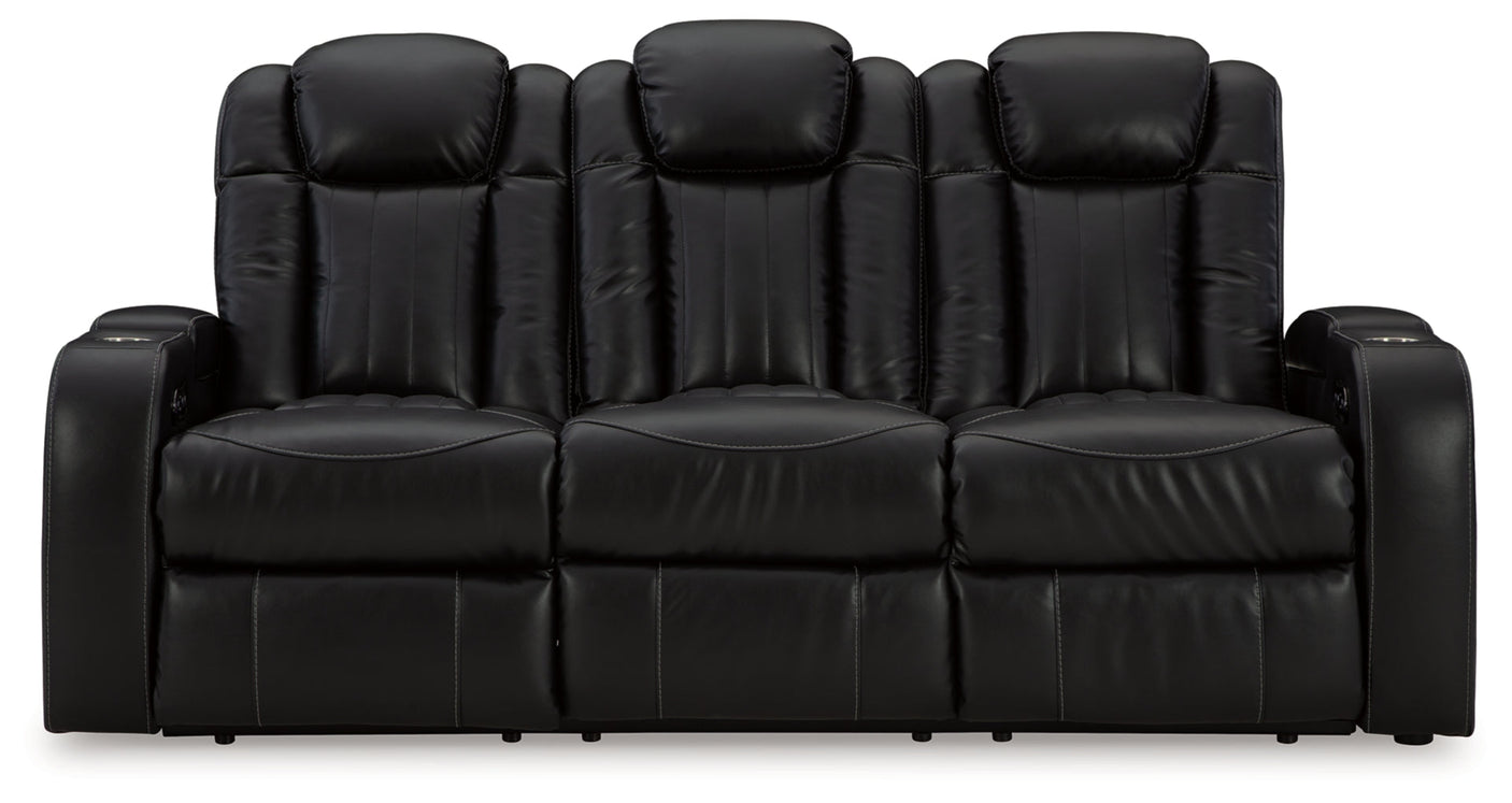 Caveman Den Power Reclining Sofa with Adjustable Headrest