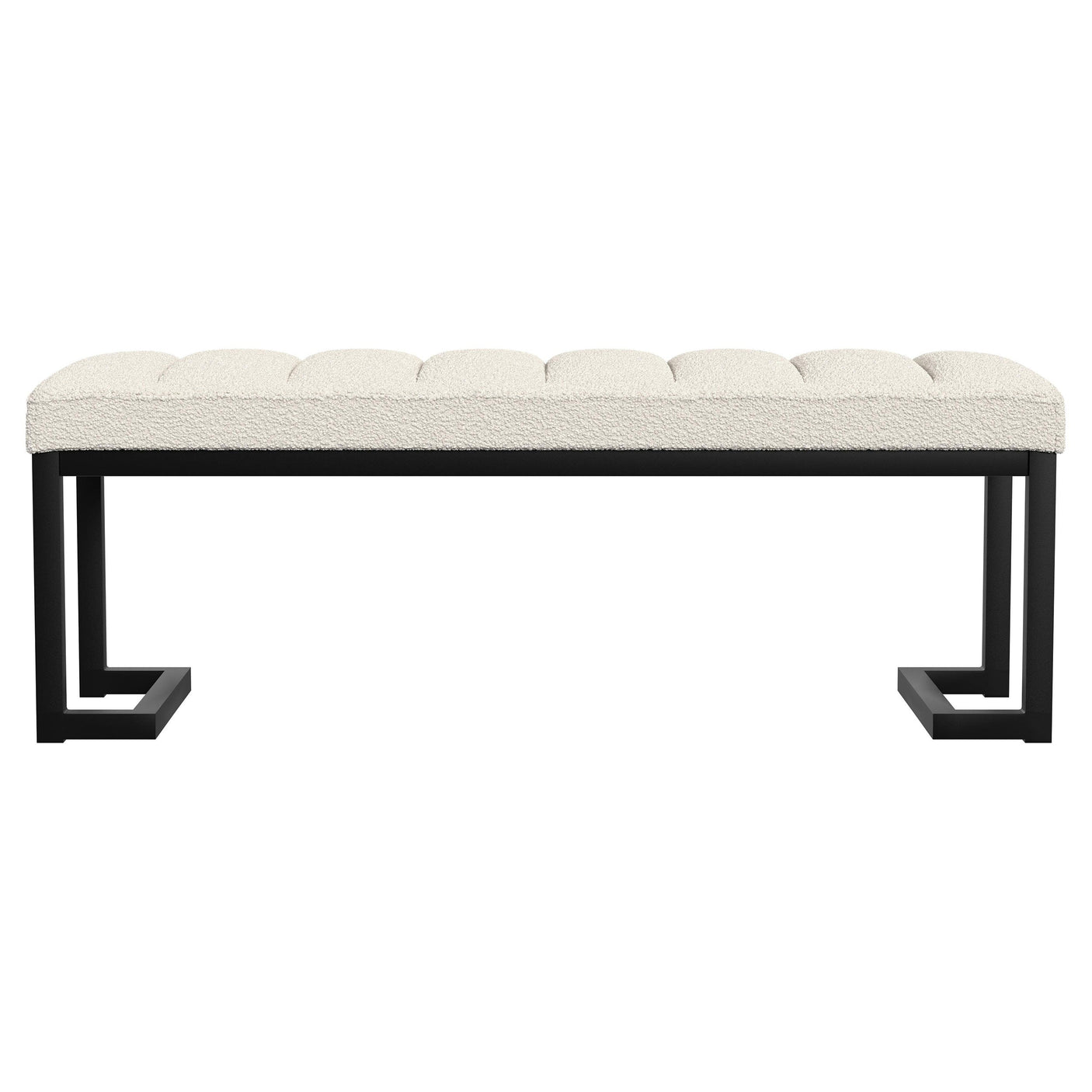 Mesa Boucle Upholstered Tufted Accent Bench