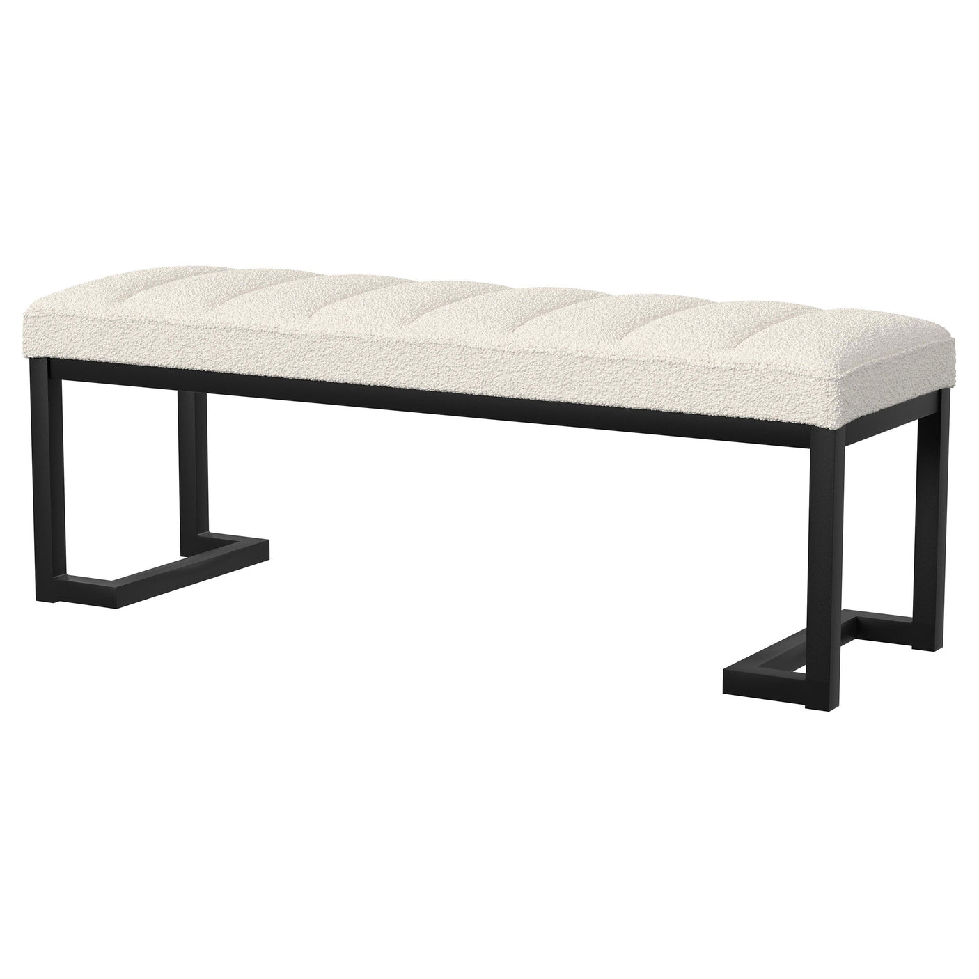 Mesa Boucle Upholstered Tufted Accent Bench