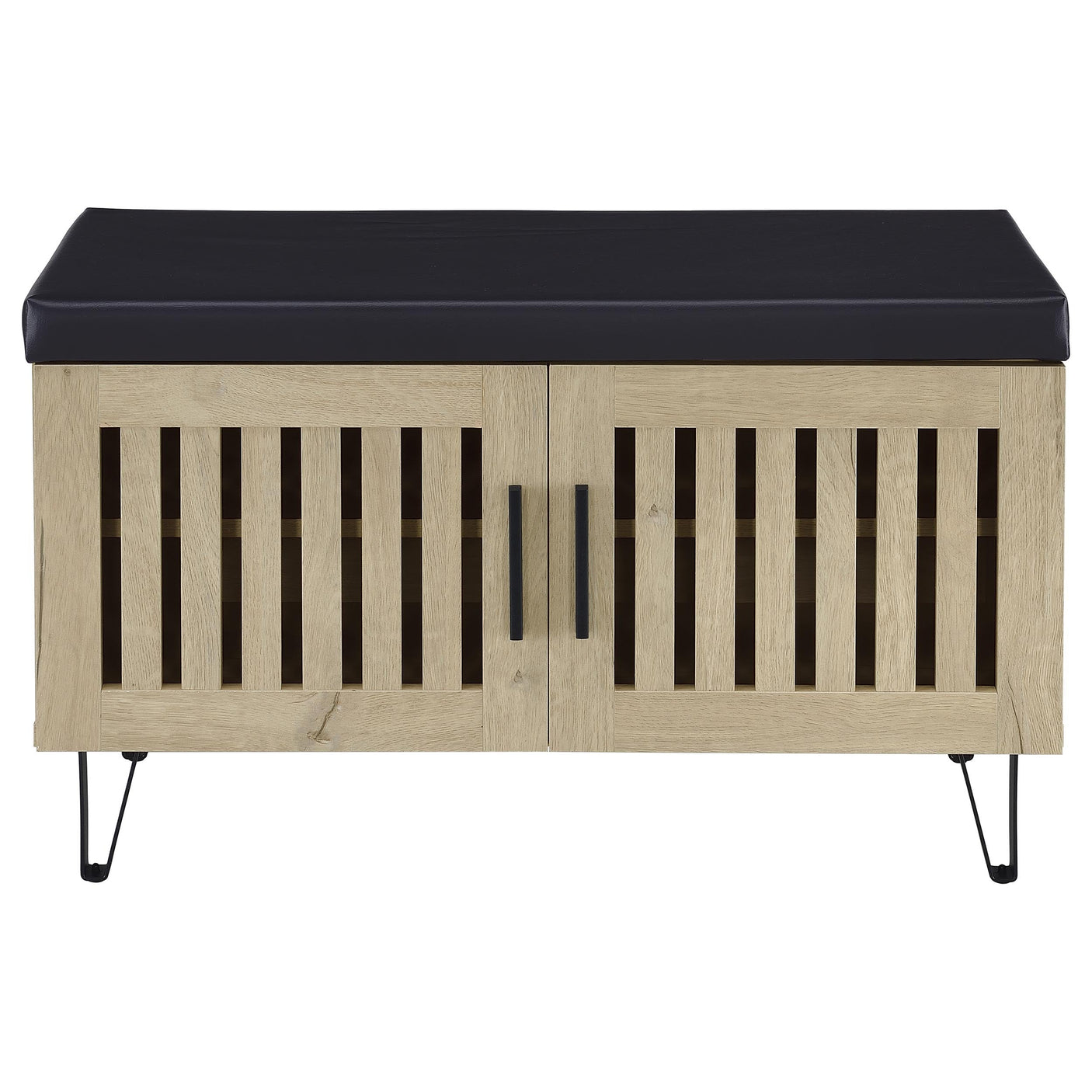 Brixton 2-door Padded Entryway Shoe Storage Bench