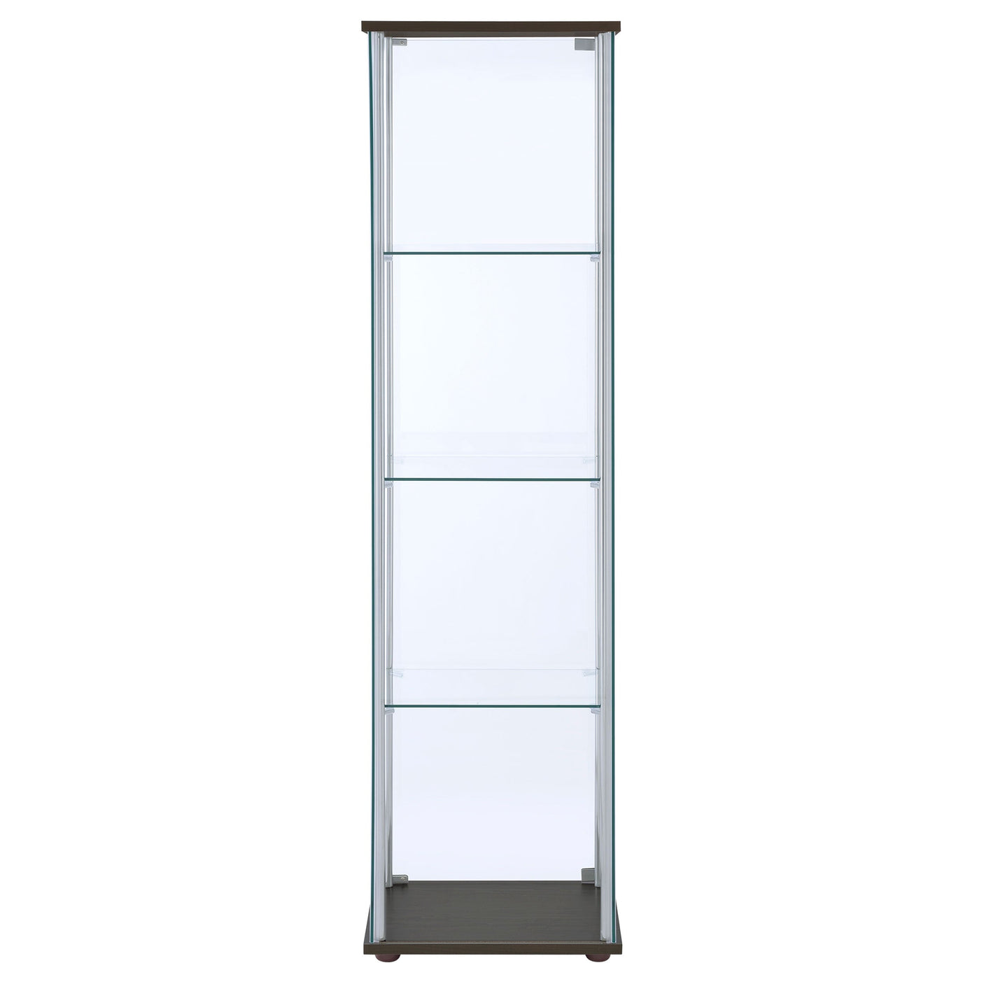 Bellatrix 4-shelf Clear Glass Curio Cabinet