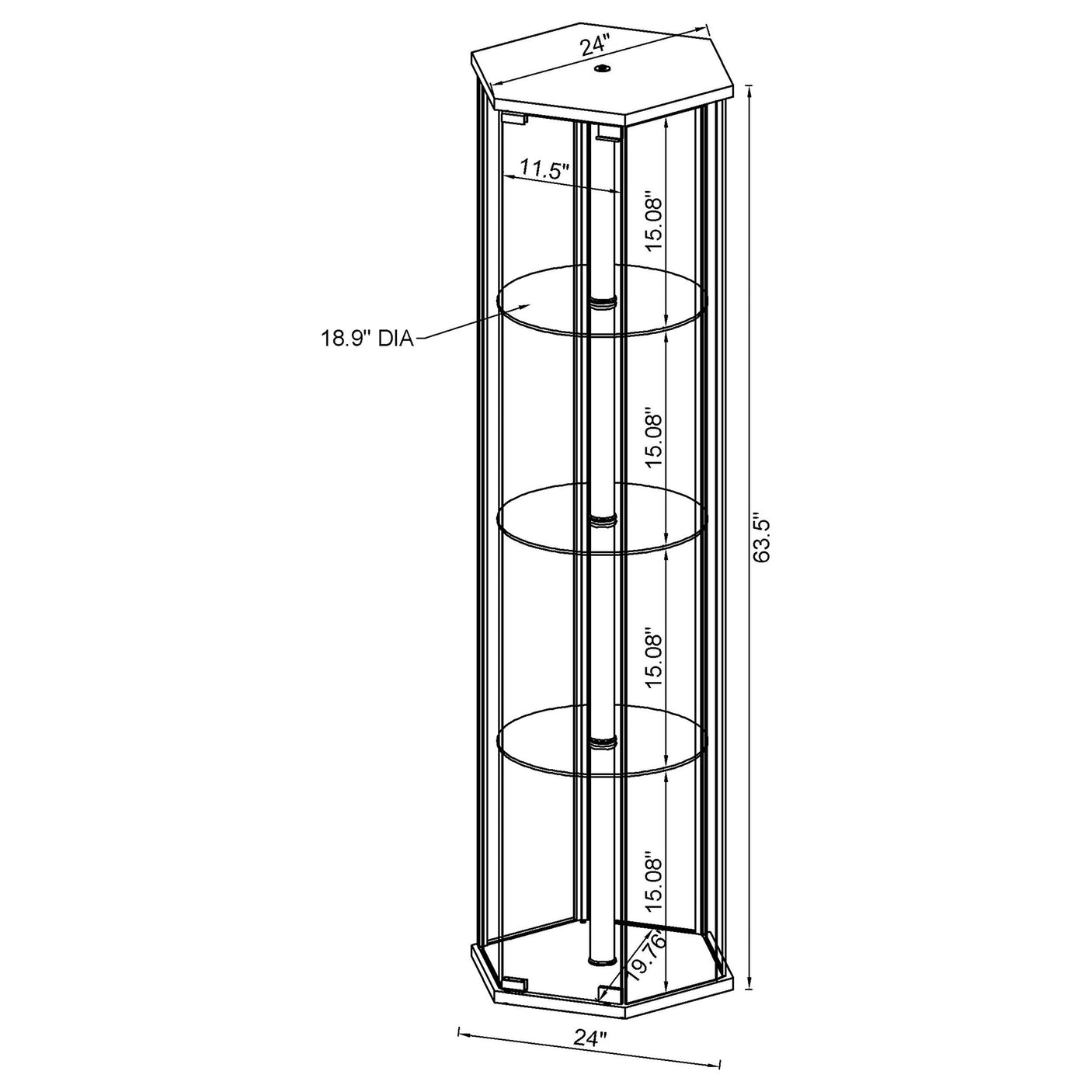 Zahavah Curio Cabinets