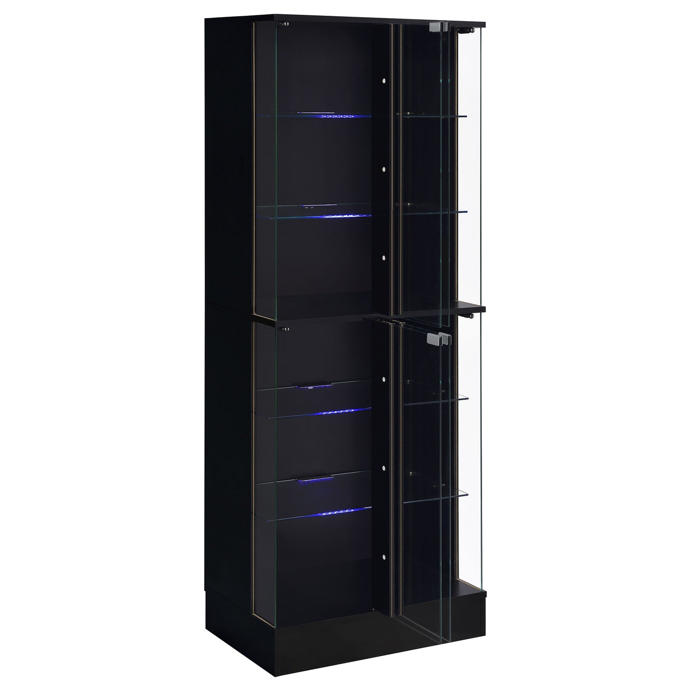Cabra 4-door LED Curio Display Cabinet High Gloss