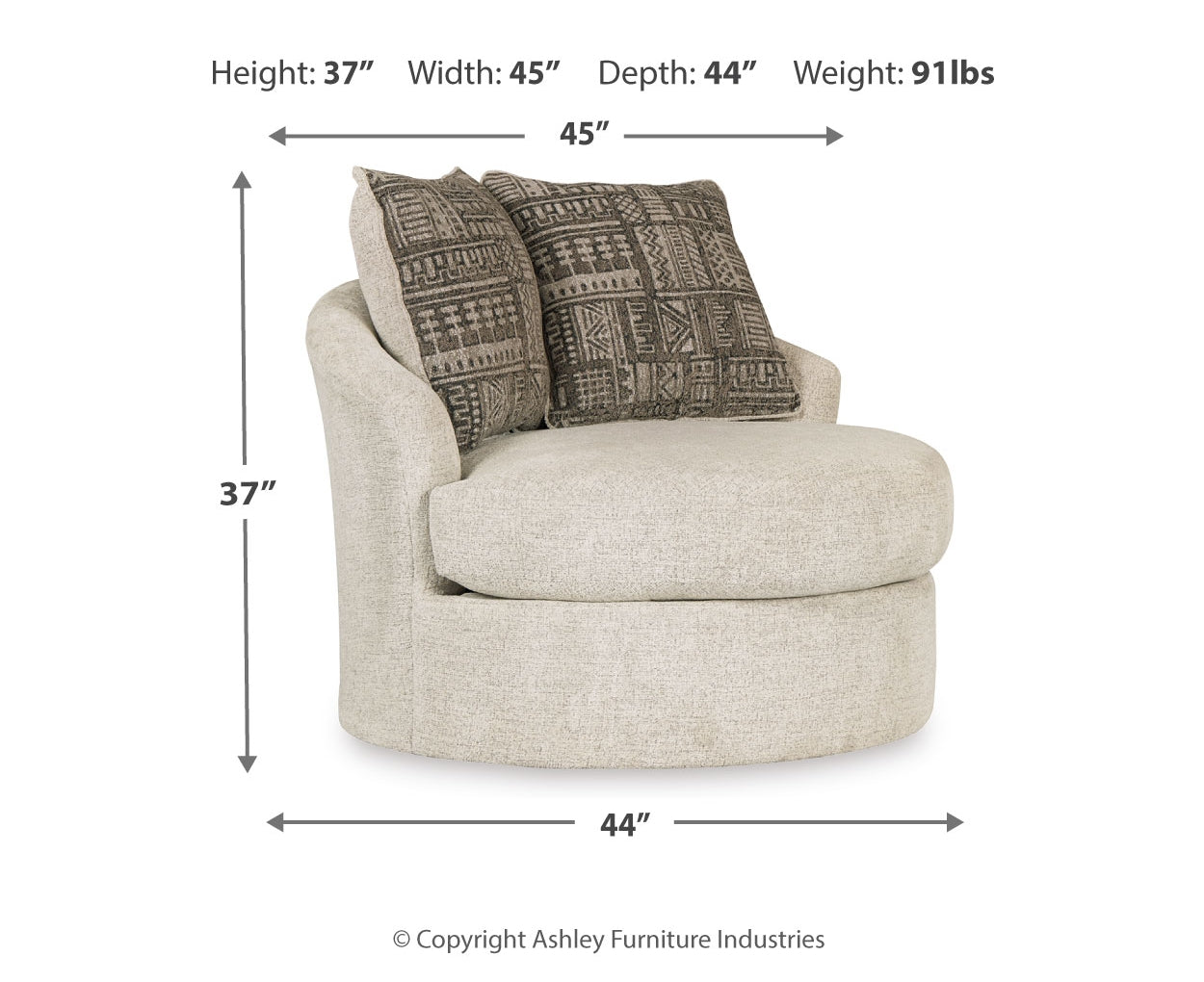 Soletren Swivel Accent Chair
