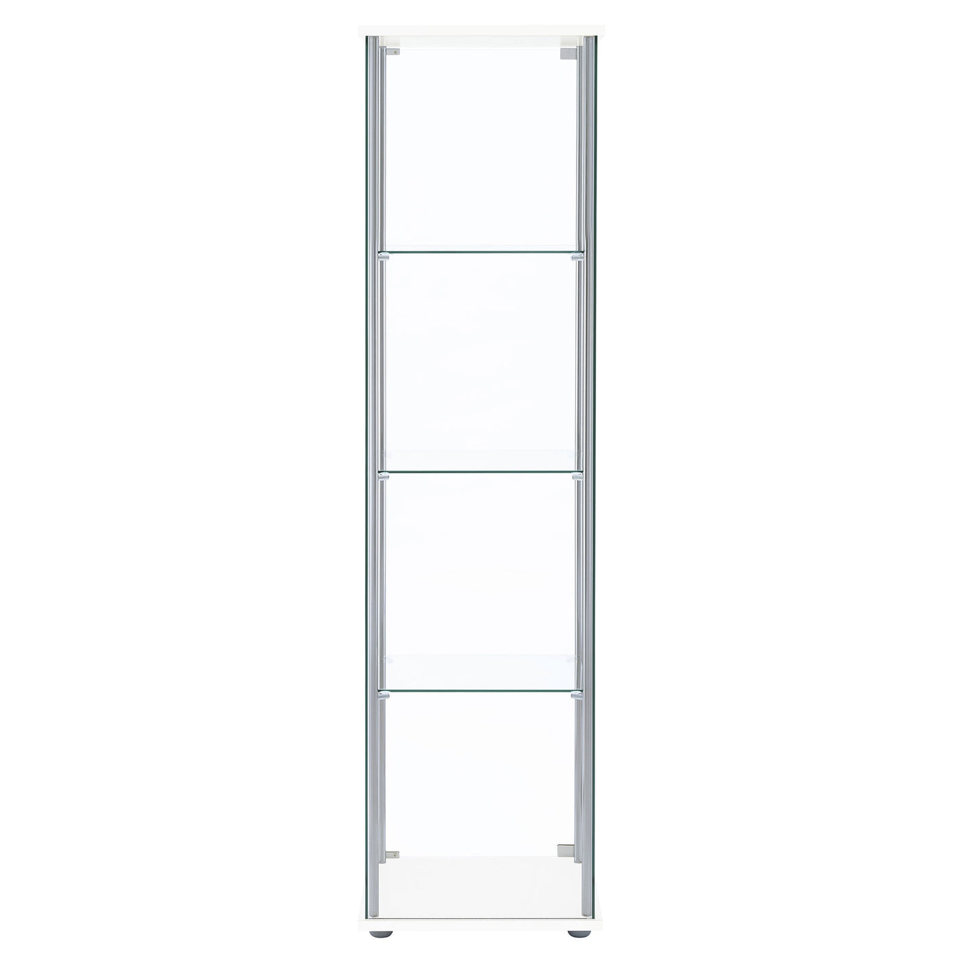 Bellatrix 4-shelf Clear Glass Curio Cabinet