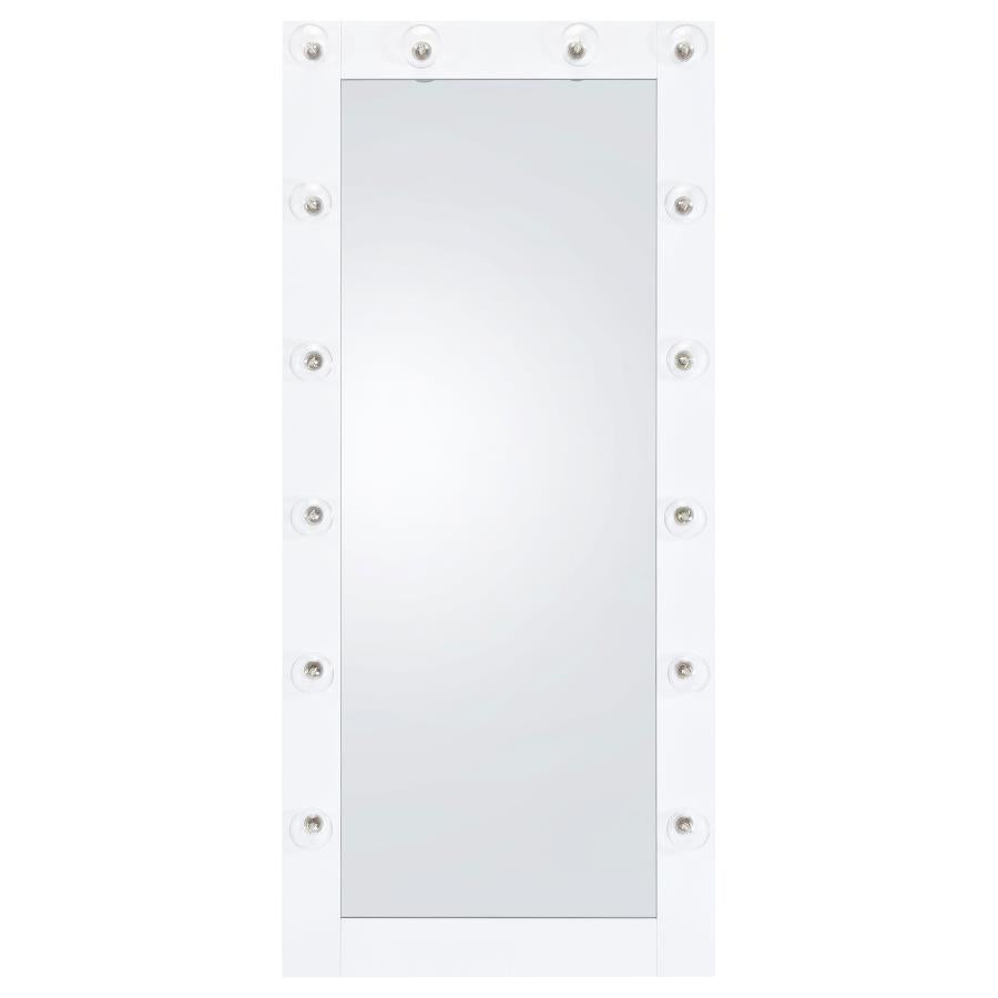 Zayan LED Floor Miror - White