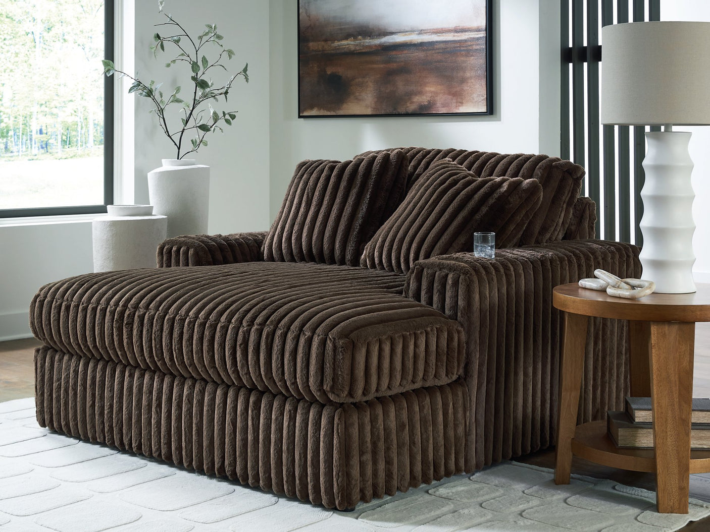 Midnight-Madness Oversized Chaise