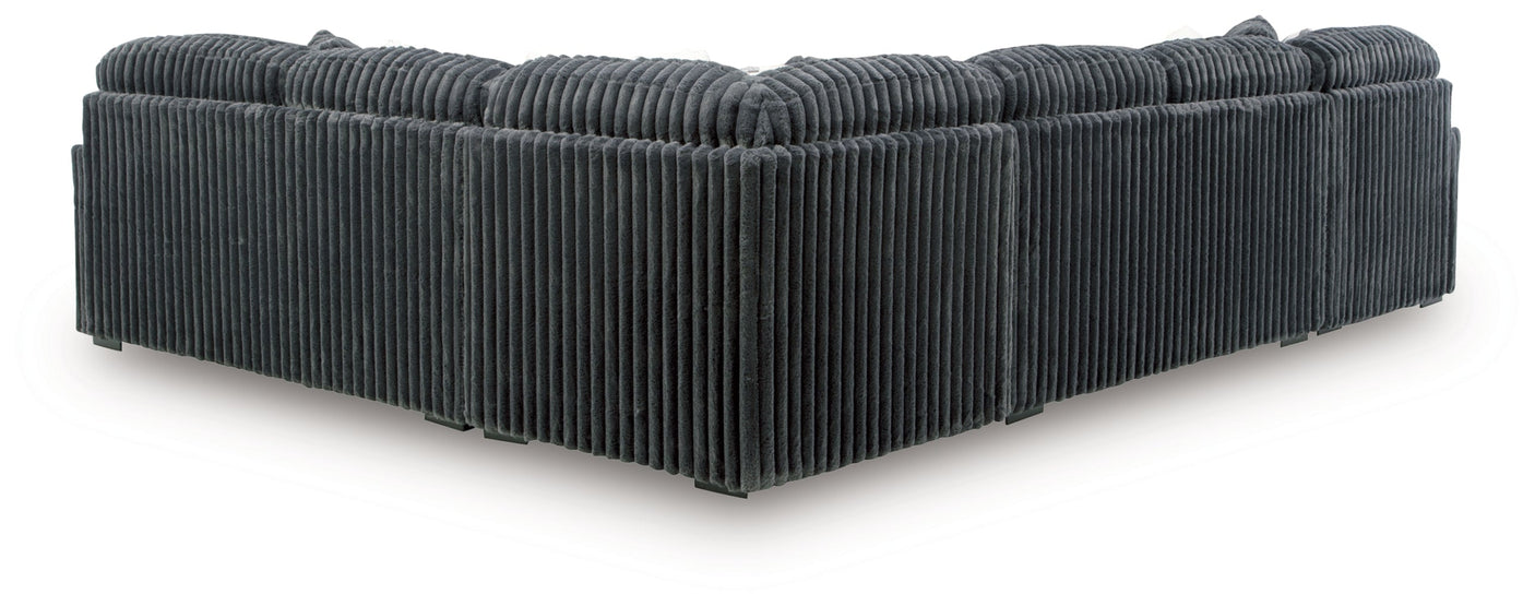Midnight-Madness 4-Piece Sectional with Chaise