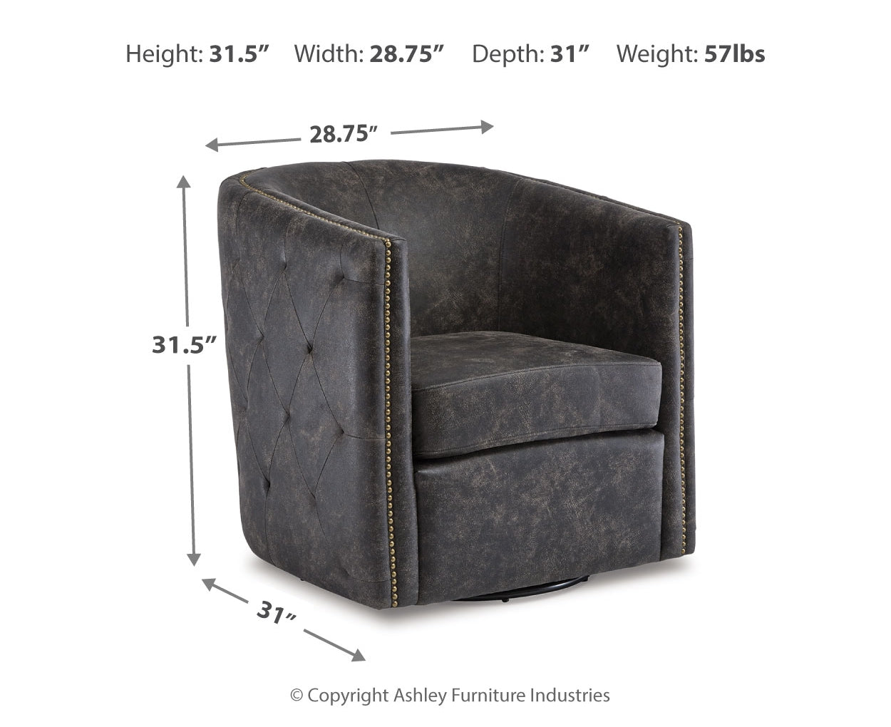 Brentlow Swivel Accent Chair