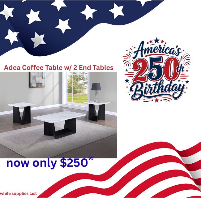 Adea Coffee Table w/ 2 End Tables