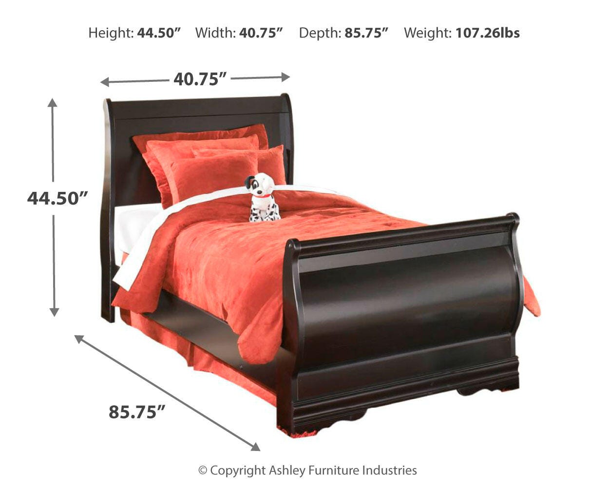 Huey Vineyard Sleigh Bed Bedroom Set
