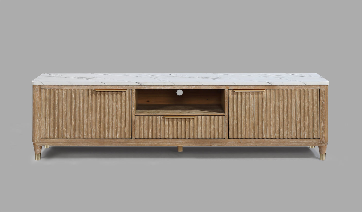 Kara Tv Stand-Cerused Natural