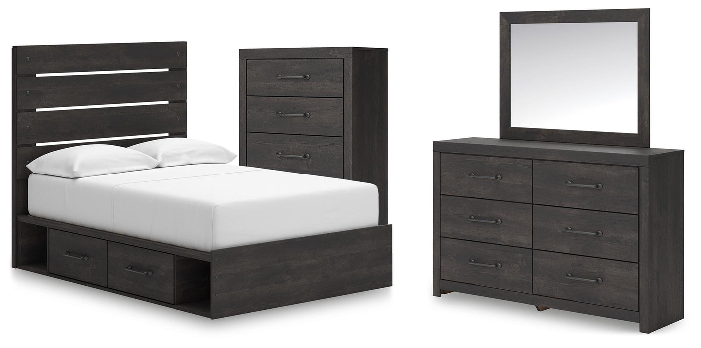 Hollivern Panel Storage Bed Bedroom Set