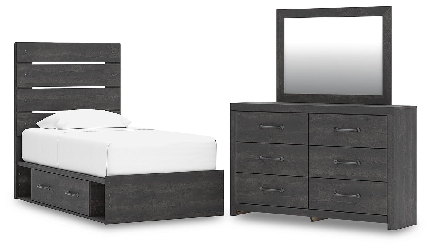 Hollivern Panel Storage Bed Bedroom Set