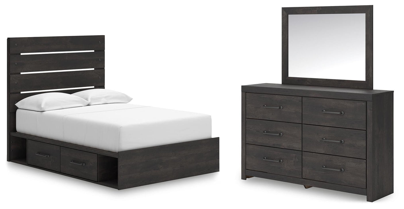 Hollivern Panel Storage Bed Bedroom Set